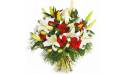 Fleurs en Deuil | Image du bouquet rond de fleurs Délicatesse